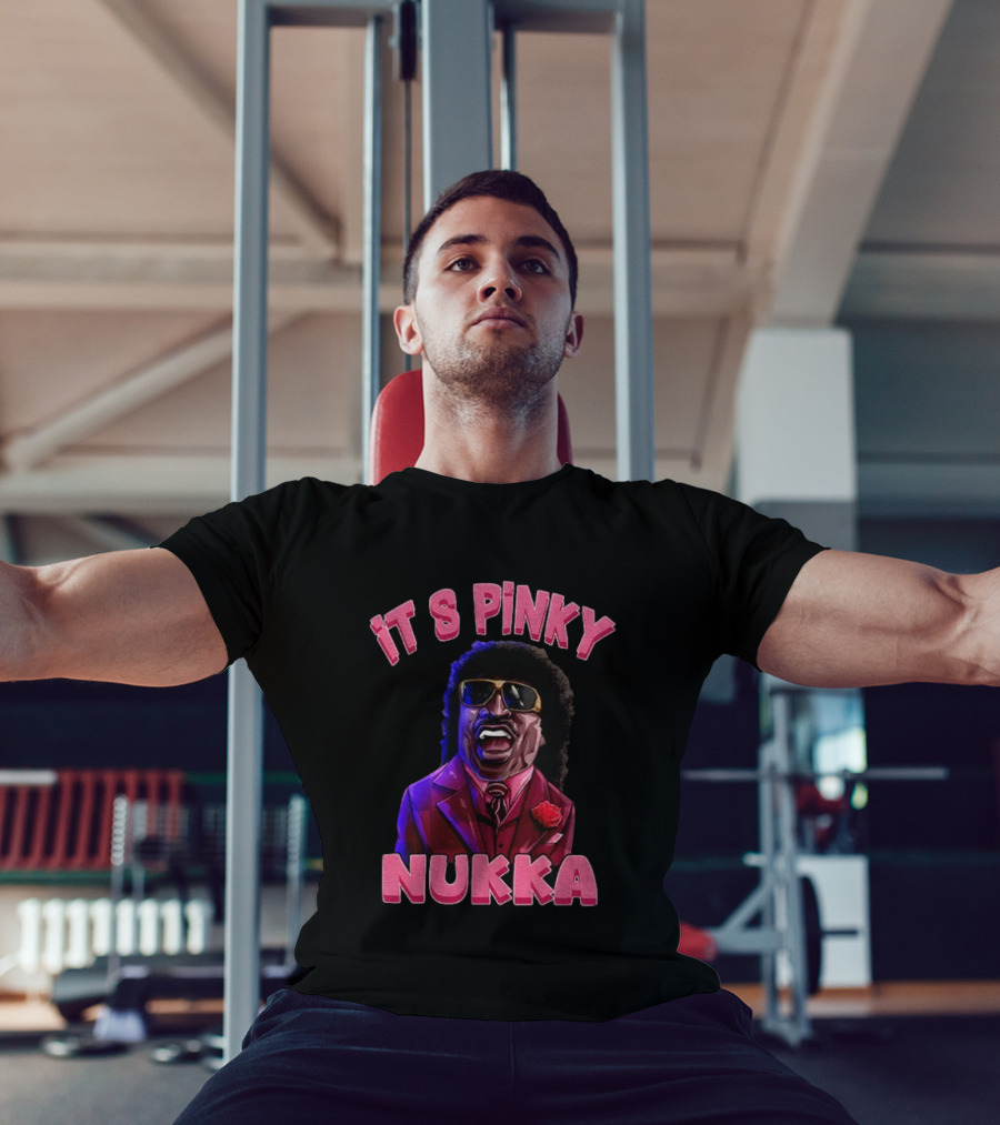 IT'S PINKY NUKKA Cartoon Vintage Style Afro Retro Suit Sunglasses T-Shirt