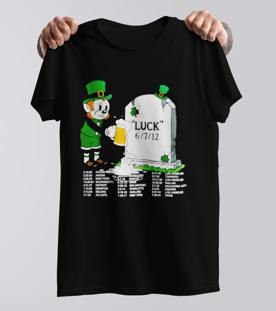 Leprechaun LeBron James Green With Envy Luck St. Patrick's Day 6 7 12 T-Shirt
