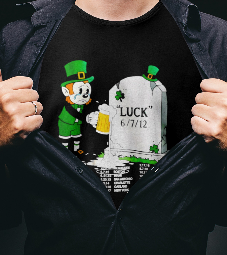 Leprechaun LeBron James Green With Envy Luck St. Patrick's Day 6 7 12 T-Shirt