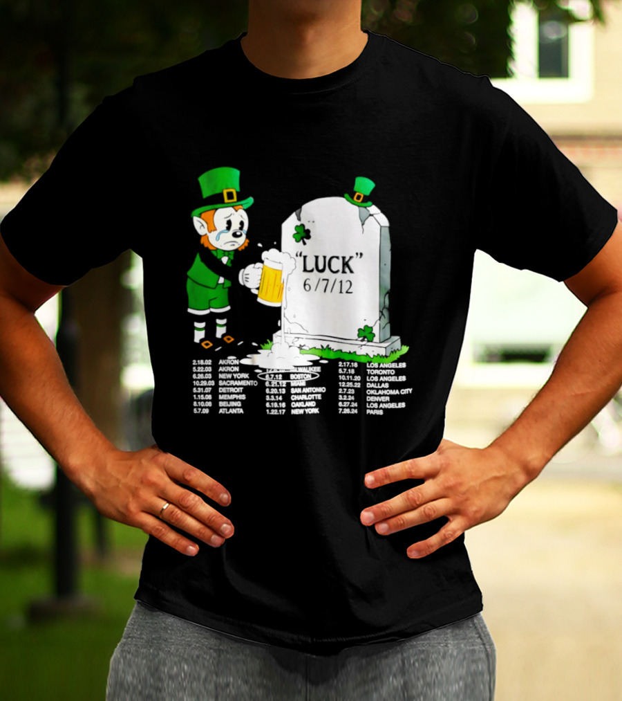 Leprechaun LeBron James Green With Envy Luck St. Patrick's Day 6 7 12 T-Shirt