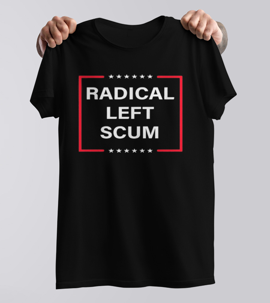 Radical Left Scum Vintage Stars Frame T-Shirt