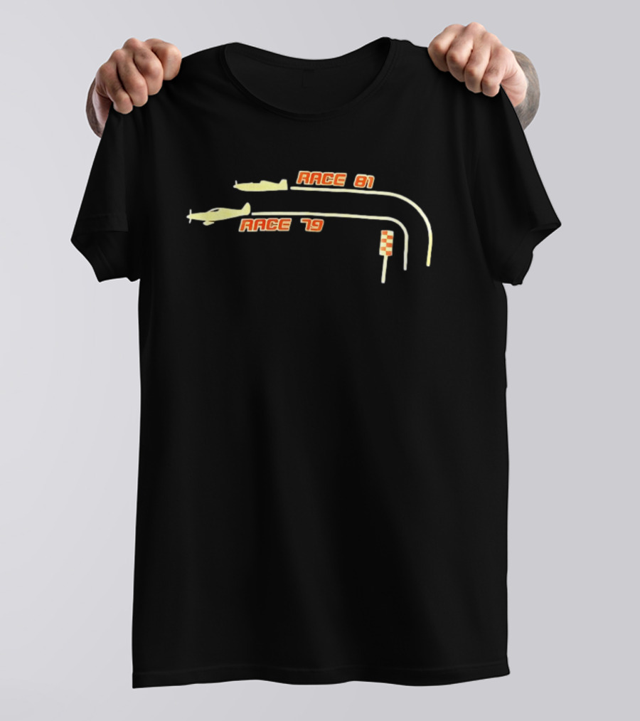 Race 81 Race 79 Flying Airplane Competition T-Shirt