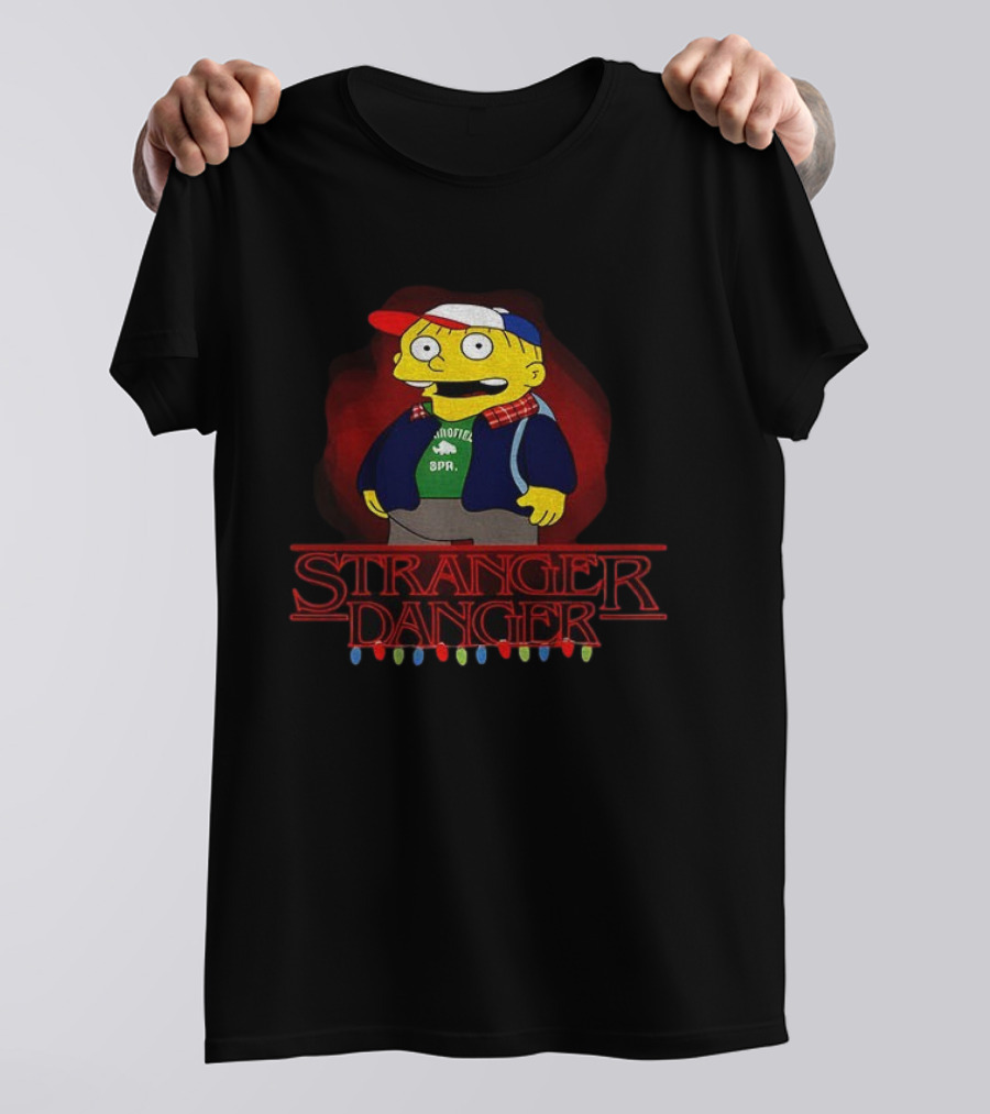 Stranger Danger Ralph Parody Iconic Crossover With Christmas Lights T-Shirt