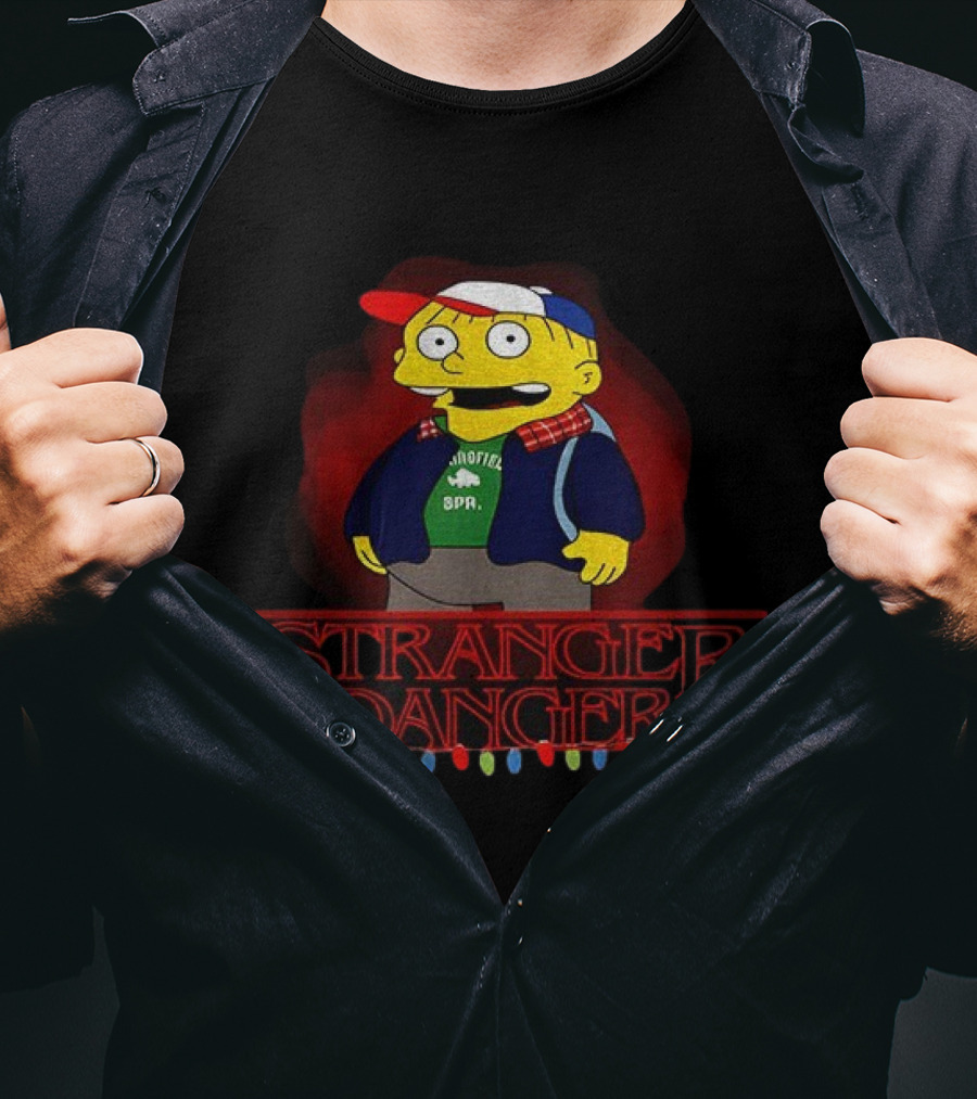Stranger Danger Ralph Parody Iconic Crossover With Christmas Lights T-Shirt