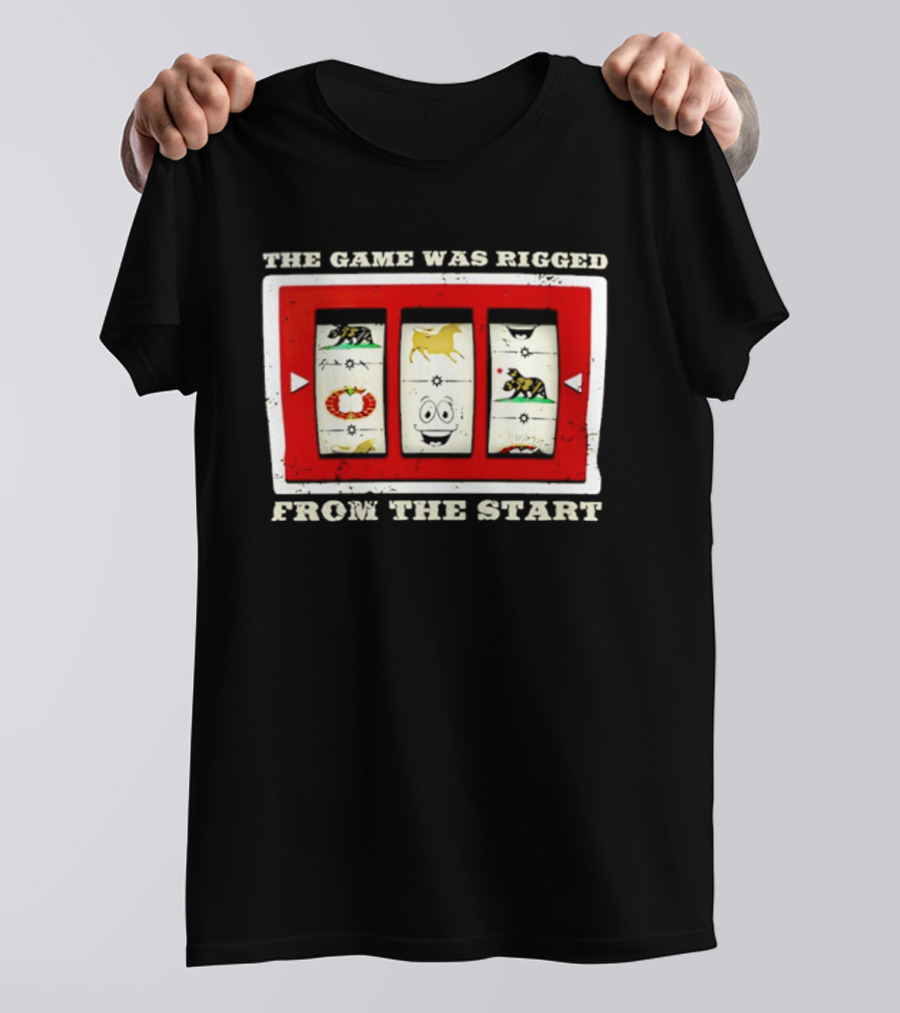 The Game Was Rigged From The Start Slot Machine Vintage Look T-Shirt