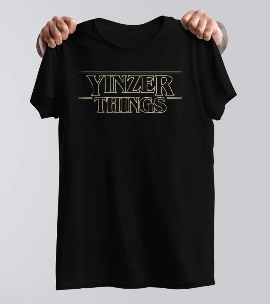 Yinzer Things Stranger Things Pittsburgh Steelers Fan T-Shirt