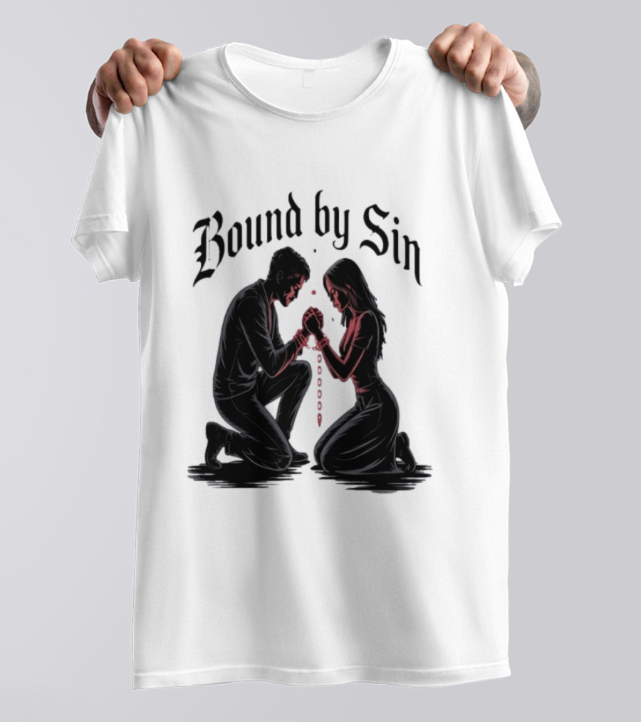 Bound By Sin Couple Chain Embrace T-Shirt