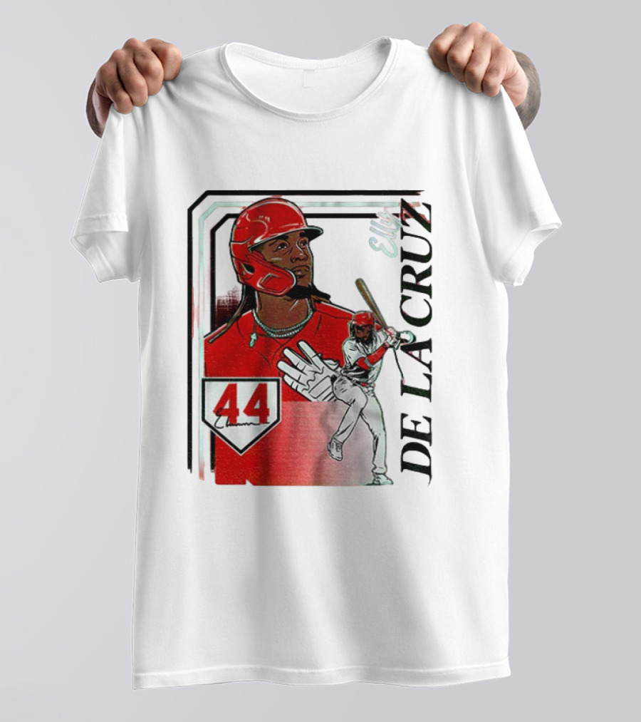 Elly De La Cruz Number 44 Reds Collage Frame MLB T-Shirt