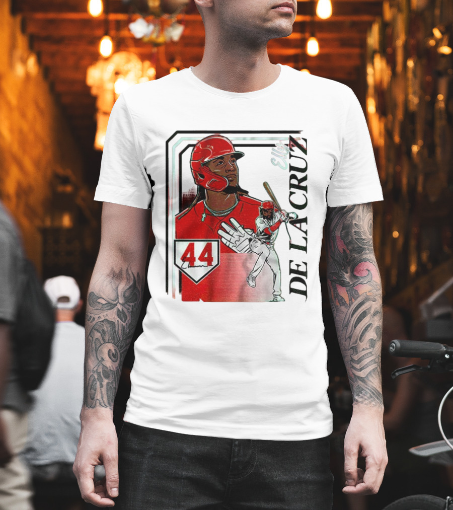Elly De La Cruz Number 44 Reds Collage Frame MLB T-Shirt