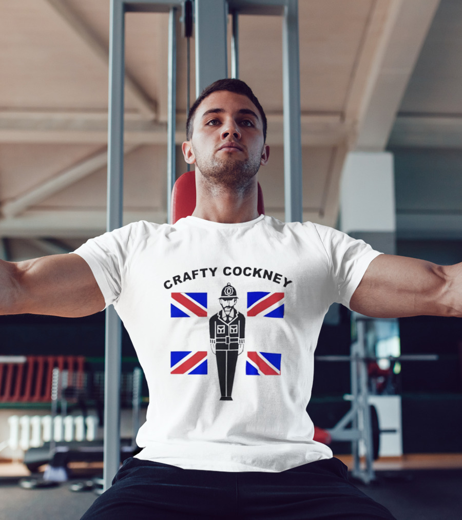Crafty Cockney Union Jack British Policeman T-Shirt