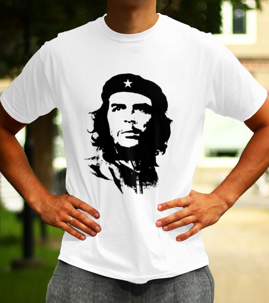 Che Guevara Big Head Argentine Marxist Revolutionary Iconic Stencil T-Shirt