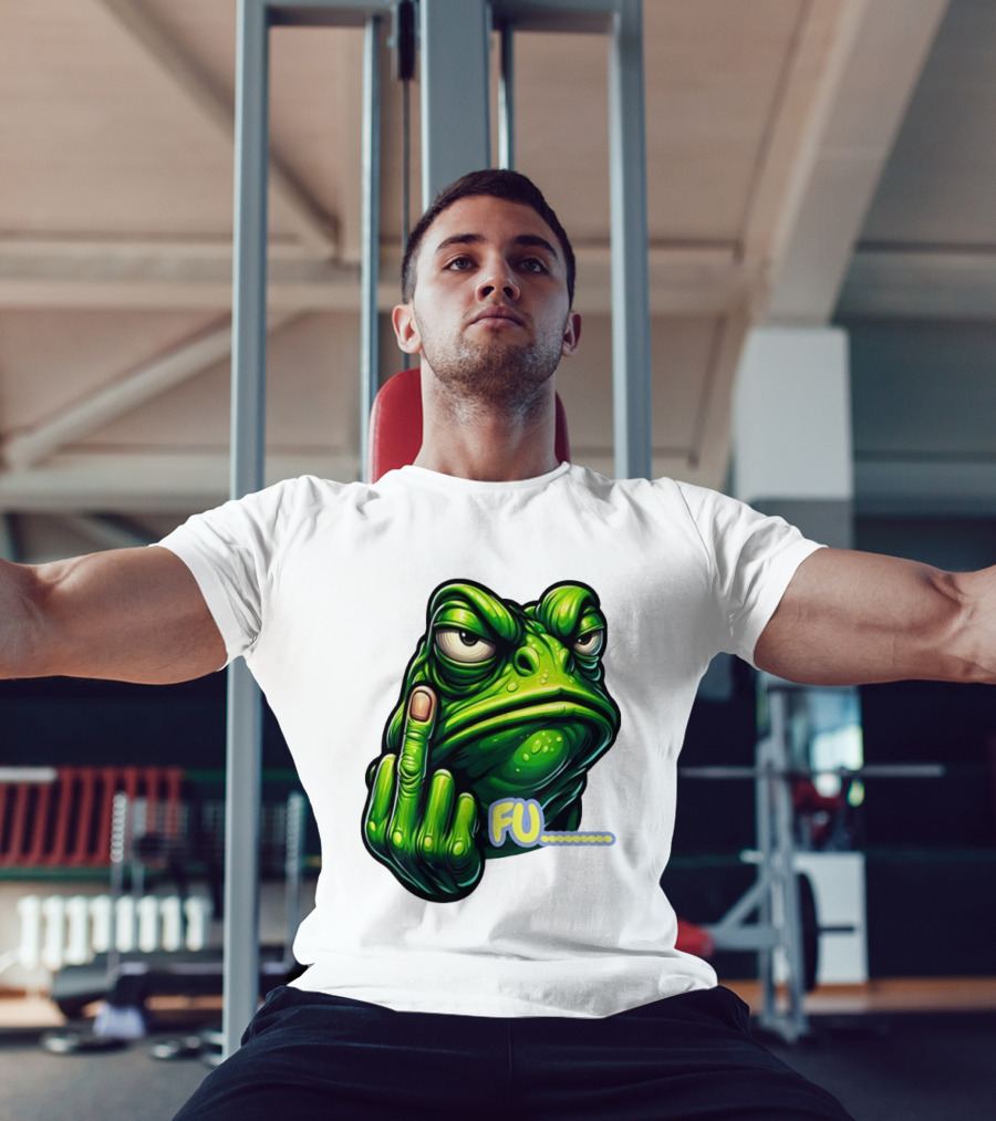 FU Frog Meme Gesture T-Shirt