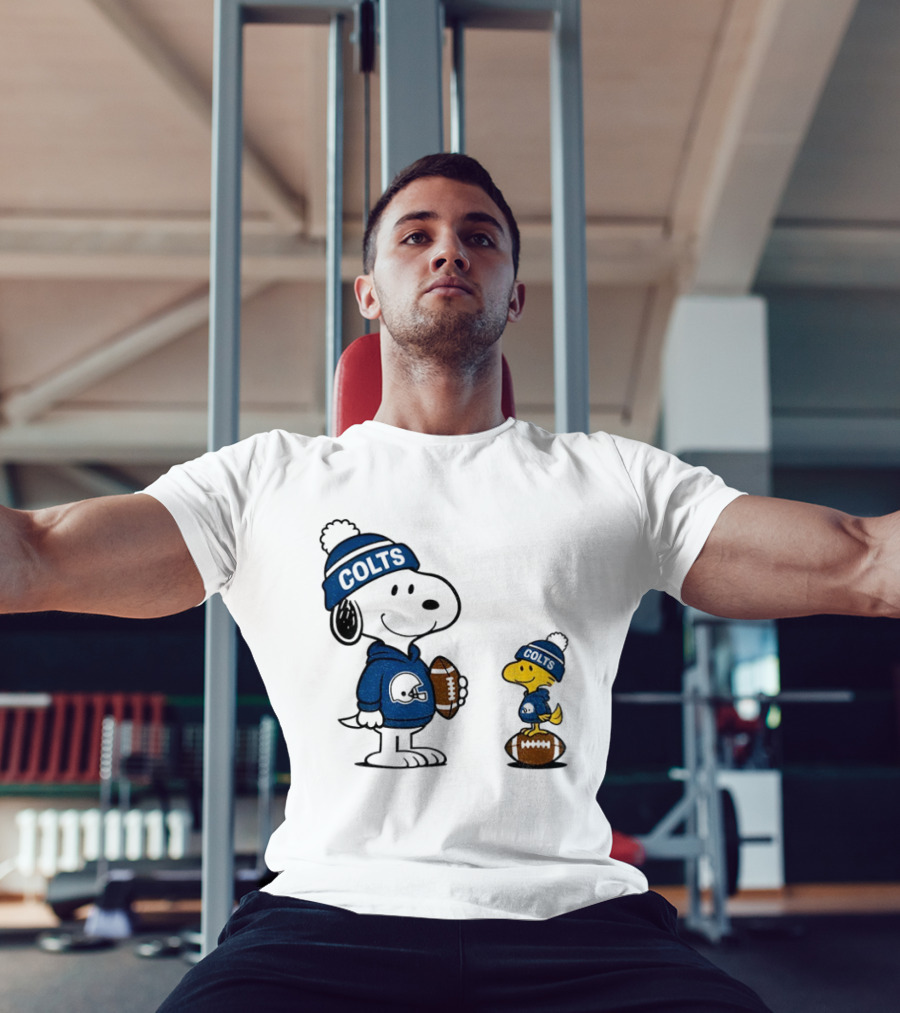 Indianapolis Colts Snoopy Woodstock NFL Football T-Shirt