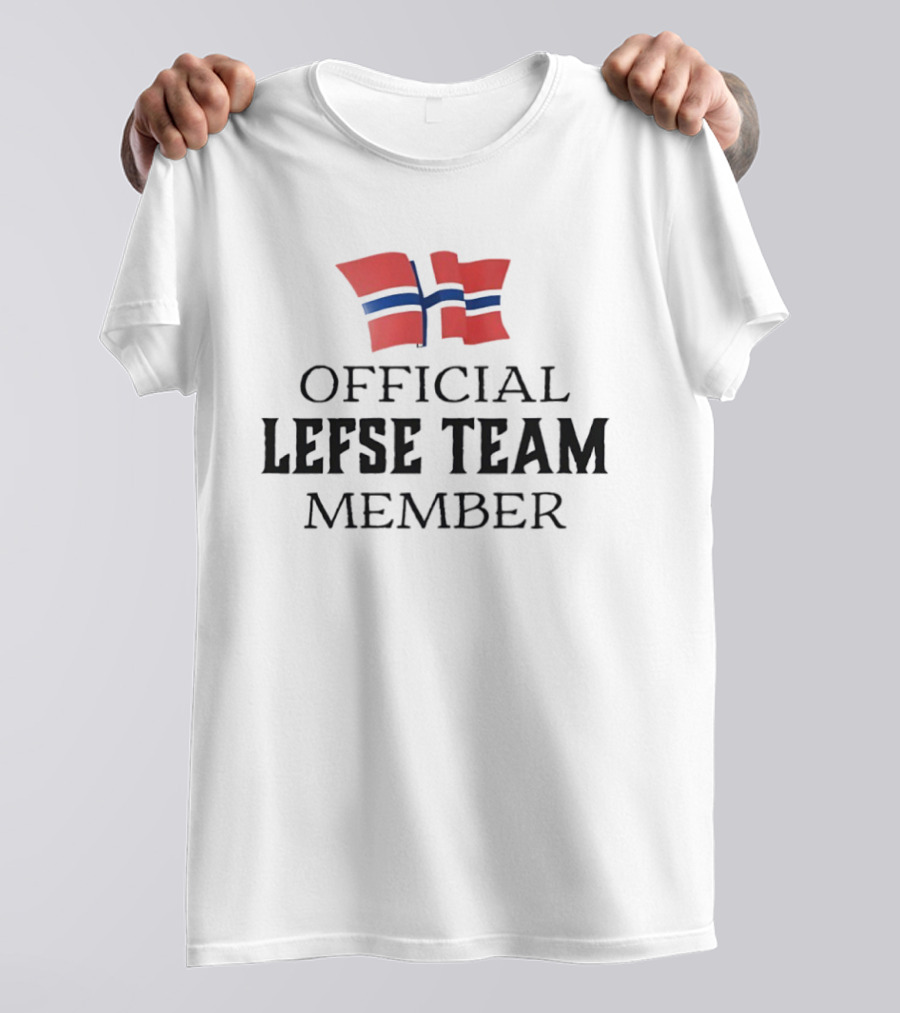 Official Lefse Team Member Norwegian Flag T-Shirt