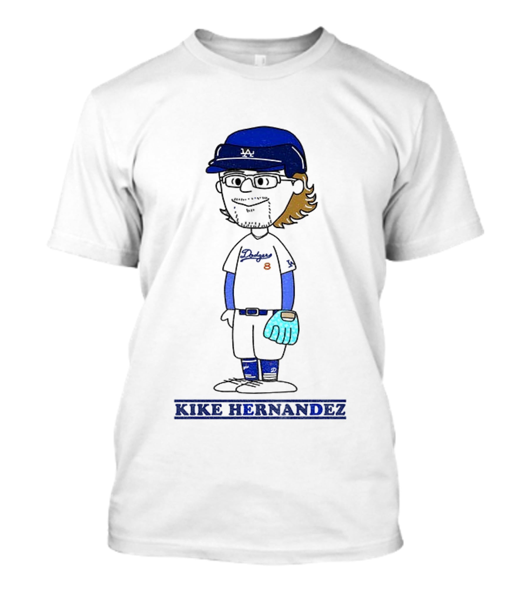 Peanuts Kike Hernandez Los Angeles Dodgers Baseball Player Collaboration 2025 T-Shirt