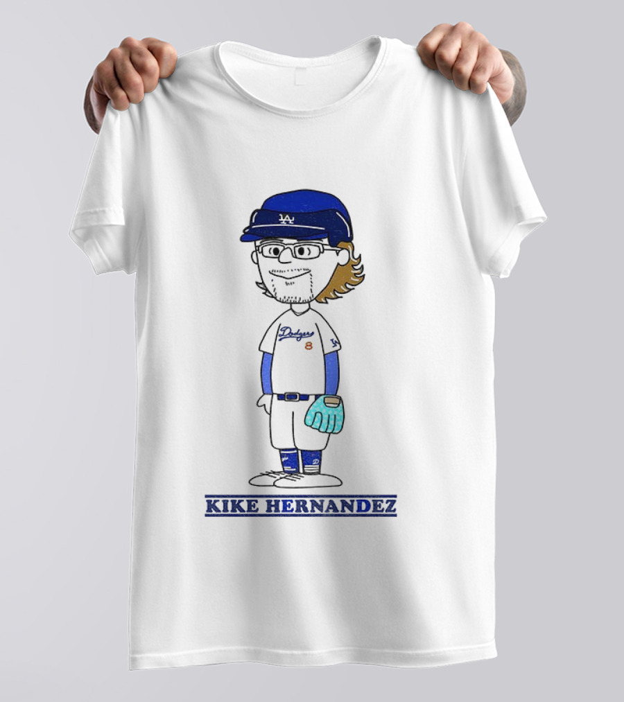 Peanuts Kike Hernandez Los Angeles Dodgers Baseball Player Collaboration 2025 T-Shirt