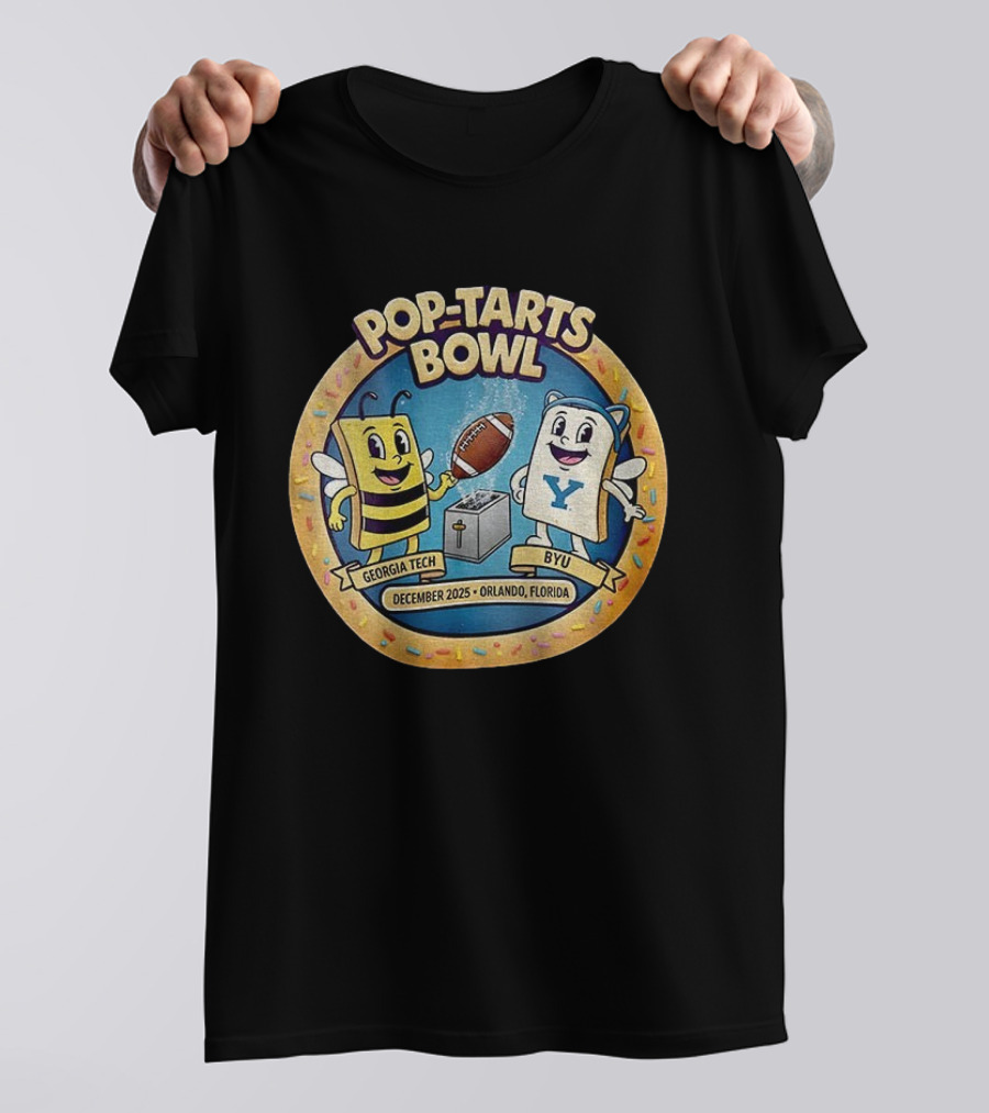 Pop Tarts Bowl Georgia Tech Vs BYU December 2025 Orlando Florida Football Event T-Shirt