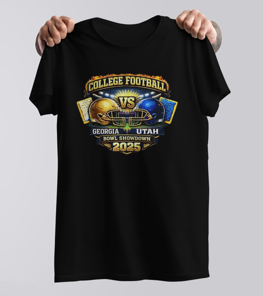 Georgia Tech Yellow Jackets Vs Utah Utes College Football Bowl Showdown 2025 T-Shirt