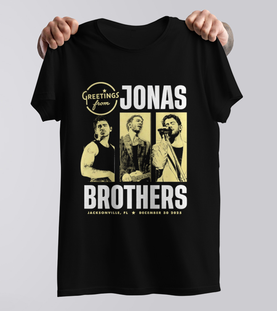 Greetings From Jonas Brothers 2025 Hershey PA December 10 T-Shirt