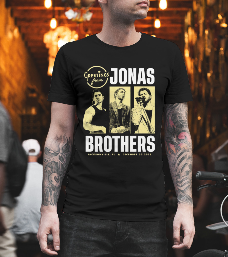 Greetings From Jonas Brothers 2025 Hershey PA December 10 T-Shirt