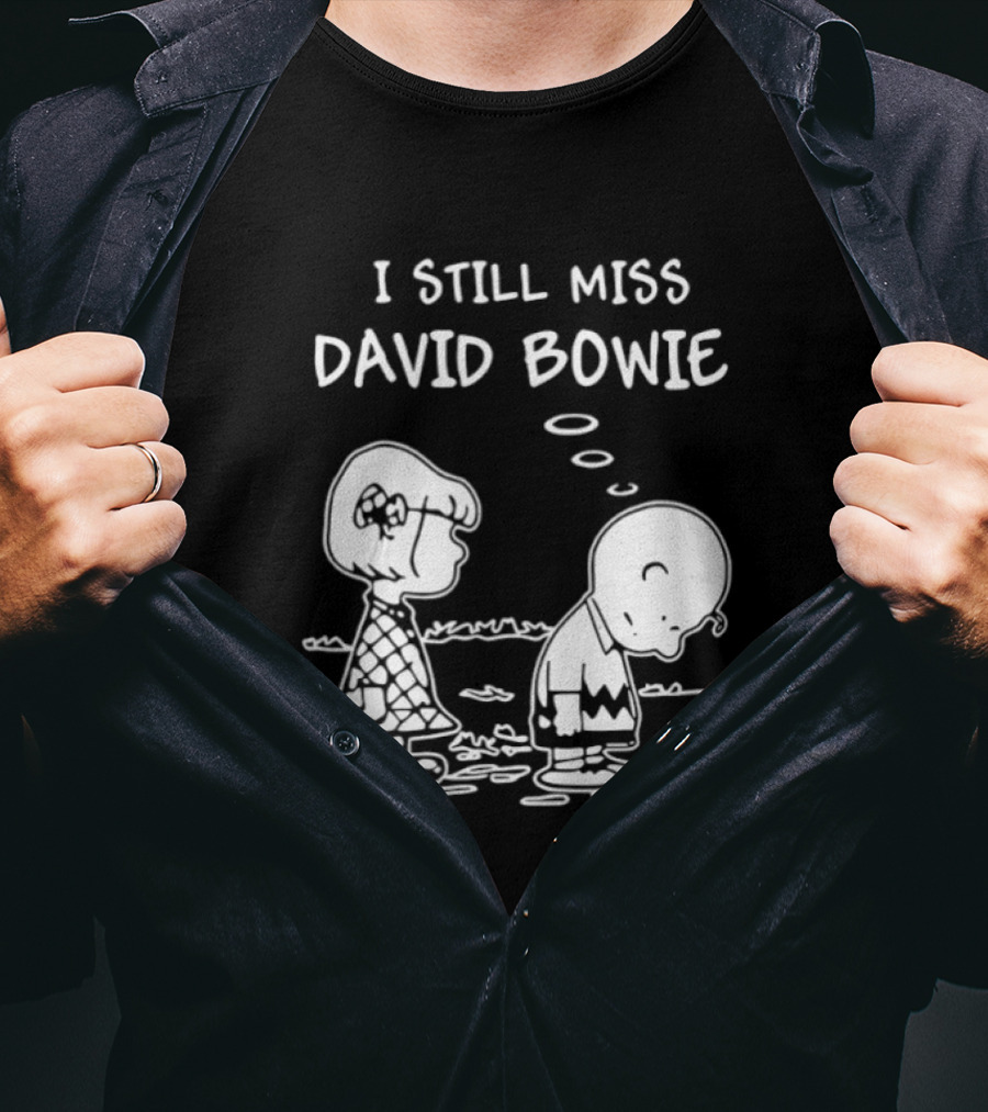 Charlie Brown I Still Miss David Bowie Peanuts Snoopy Nostalgia T-Shirt