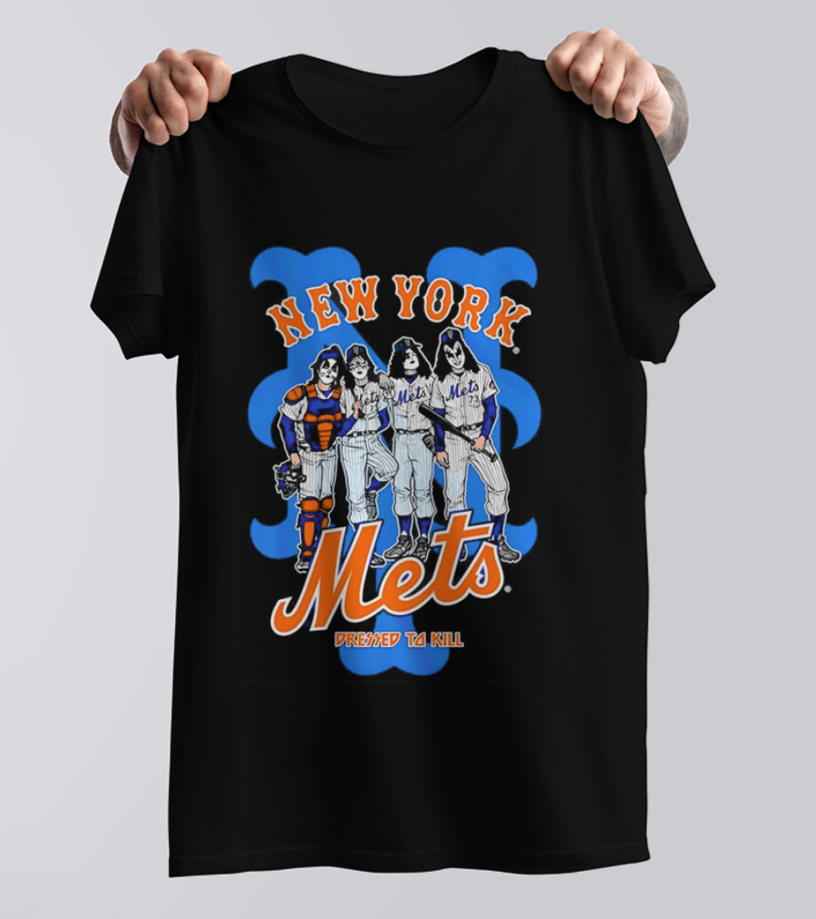 New York Mets Dressed To Kill Collaboration T-Shirt