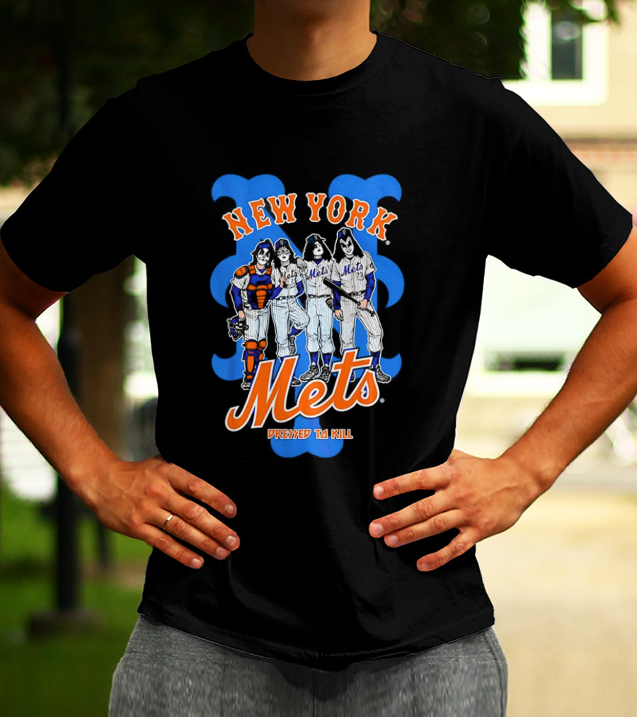 New York Mets Dressed To Kill Collaboration T-Shirt