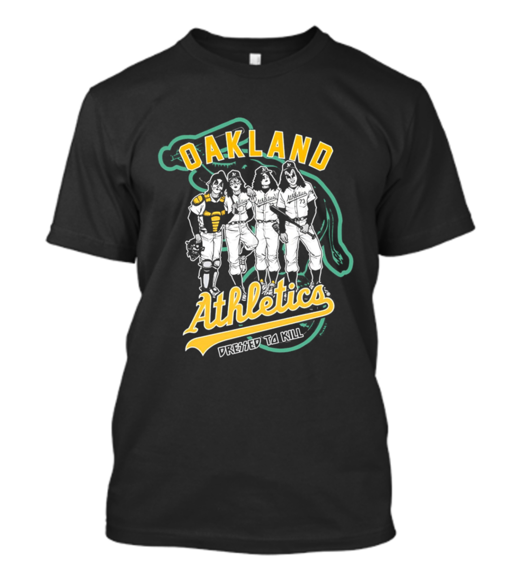 Oakland Athletics X Dressed To Kill Baseball Team Collaboration T-Shirt