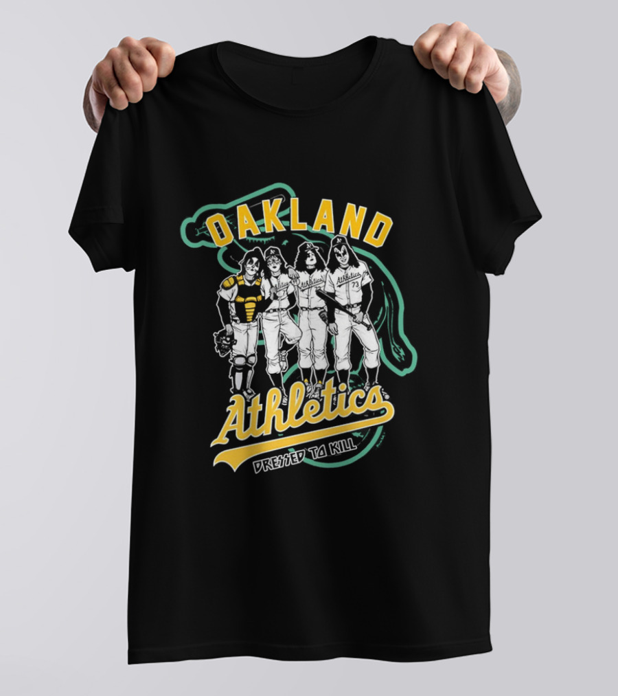 Oakland Athletics X Dressed To Kill Baseball Team Collaboration T-Shirt