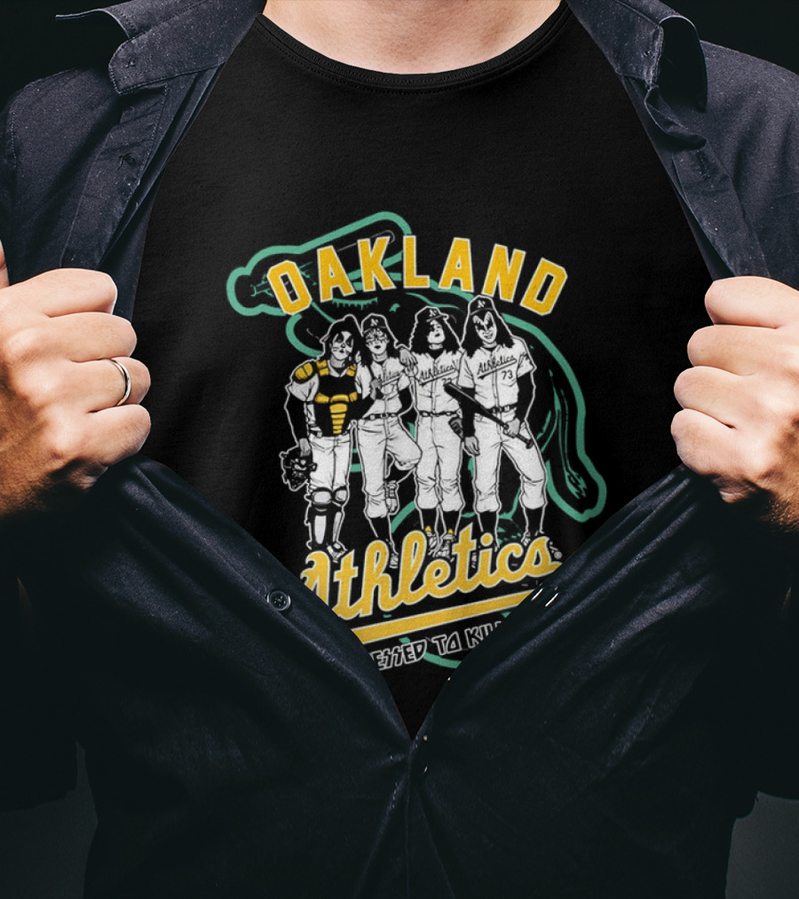 Oakland Athletics X Dressed To Kill Baseball Team Collaboration T-Shirt