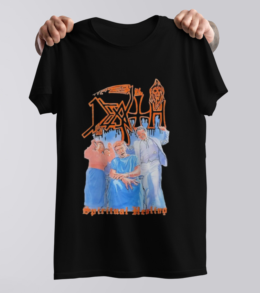 Death Spiritual Healing Album Cover Artwork By Ed Repka T-Shirt