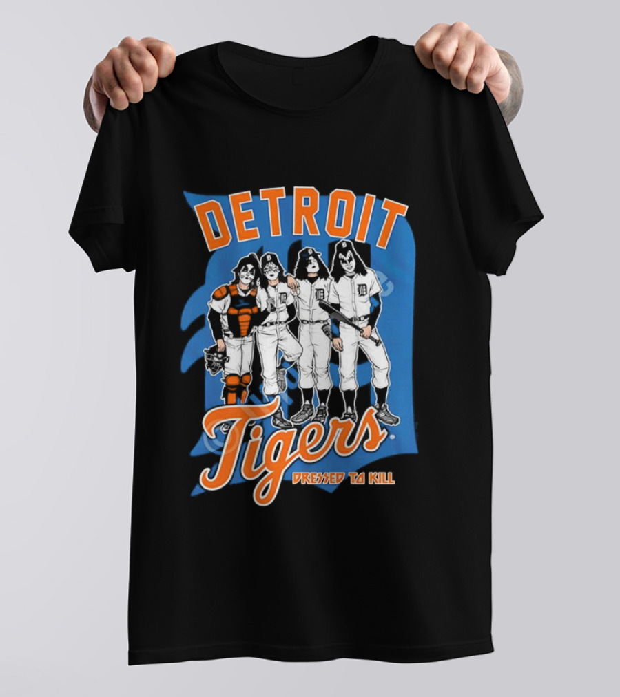 Detroit Tigers Dressed To Kill Vintage Rock T-Shirt