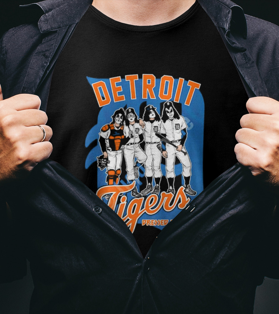 Detroit Tigers Dressed To Kill Vintage Rock T-Shirt