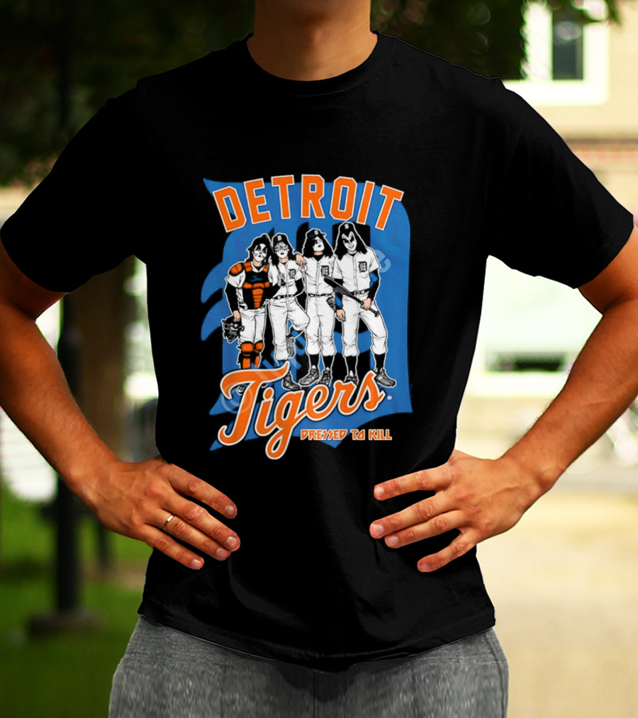 Detroit Tigers Dressed To Kill Vintage Rock T-Shirt