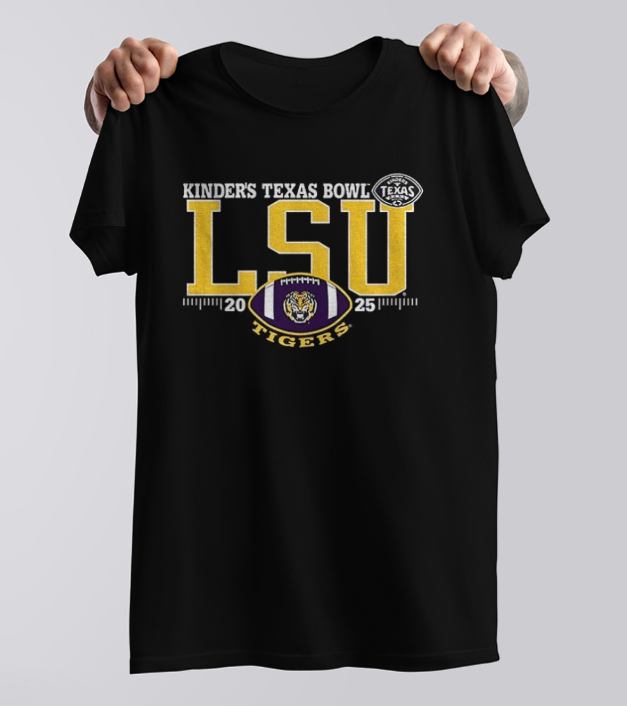 LSU Tigers Purple 2025 Kinder’s Texas Bowl T-Shirt