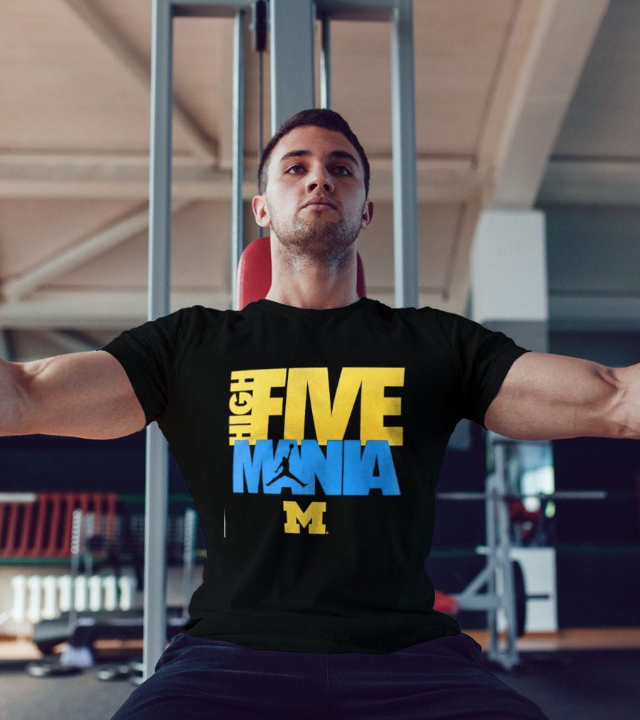 Michigan Wolverines High Five Mania M T-Shirt