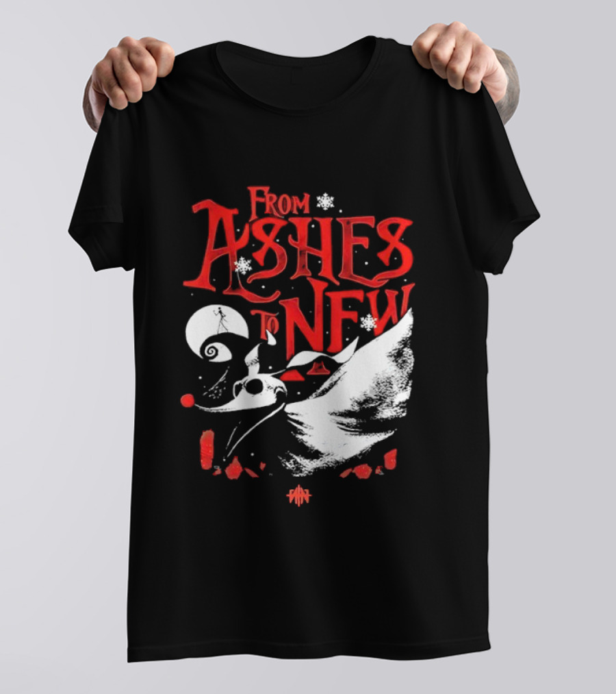 From Ashes To New Nightmare Before Christmas Skull 2025 T-Shirt