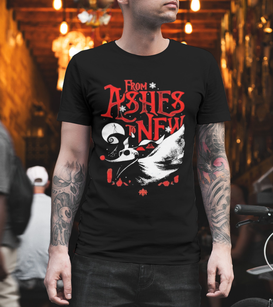 From Ashes To New Nightmare Before Christmas Skull 2025 T-Shirt