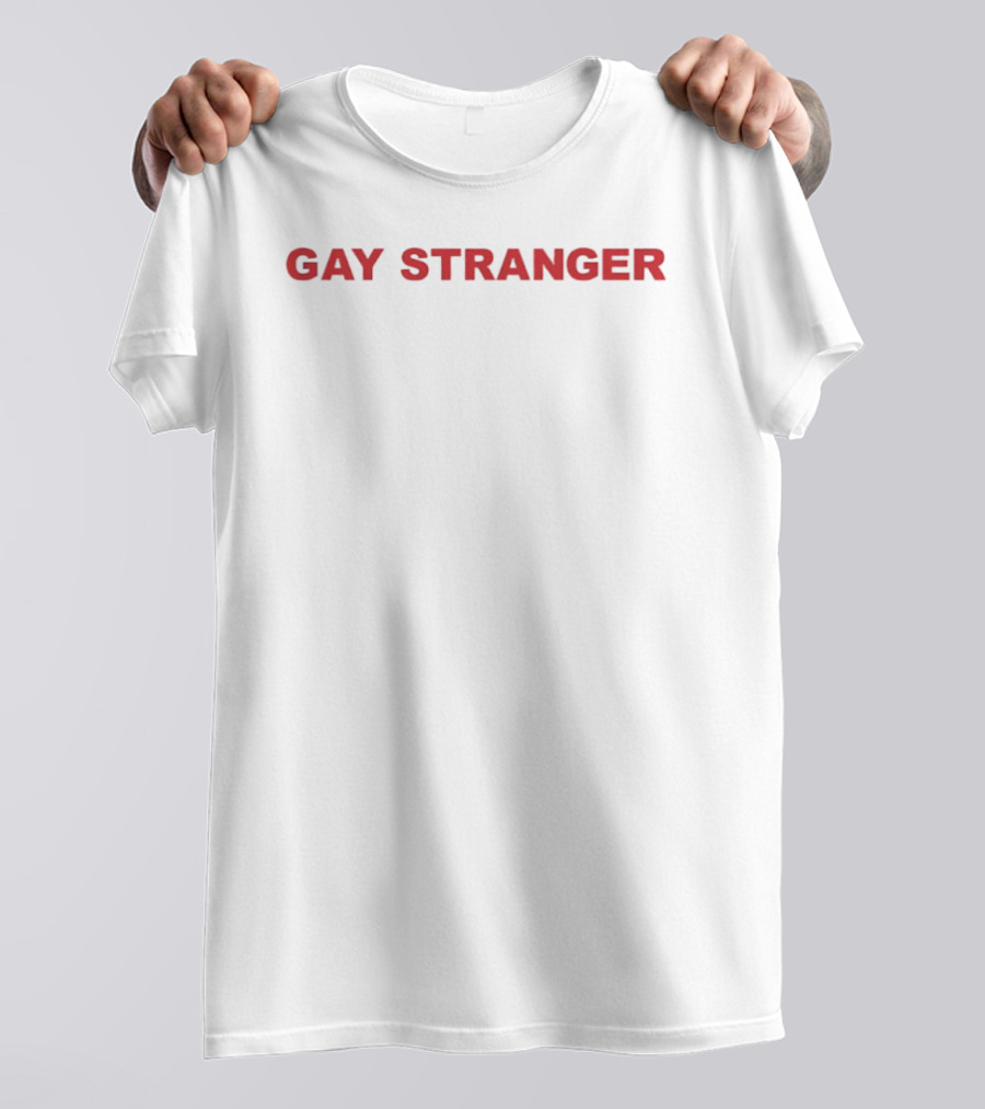 Matt Rogers Wearing Iconic Gay Stranger T-Shirt