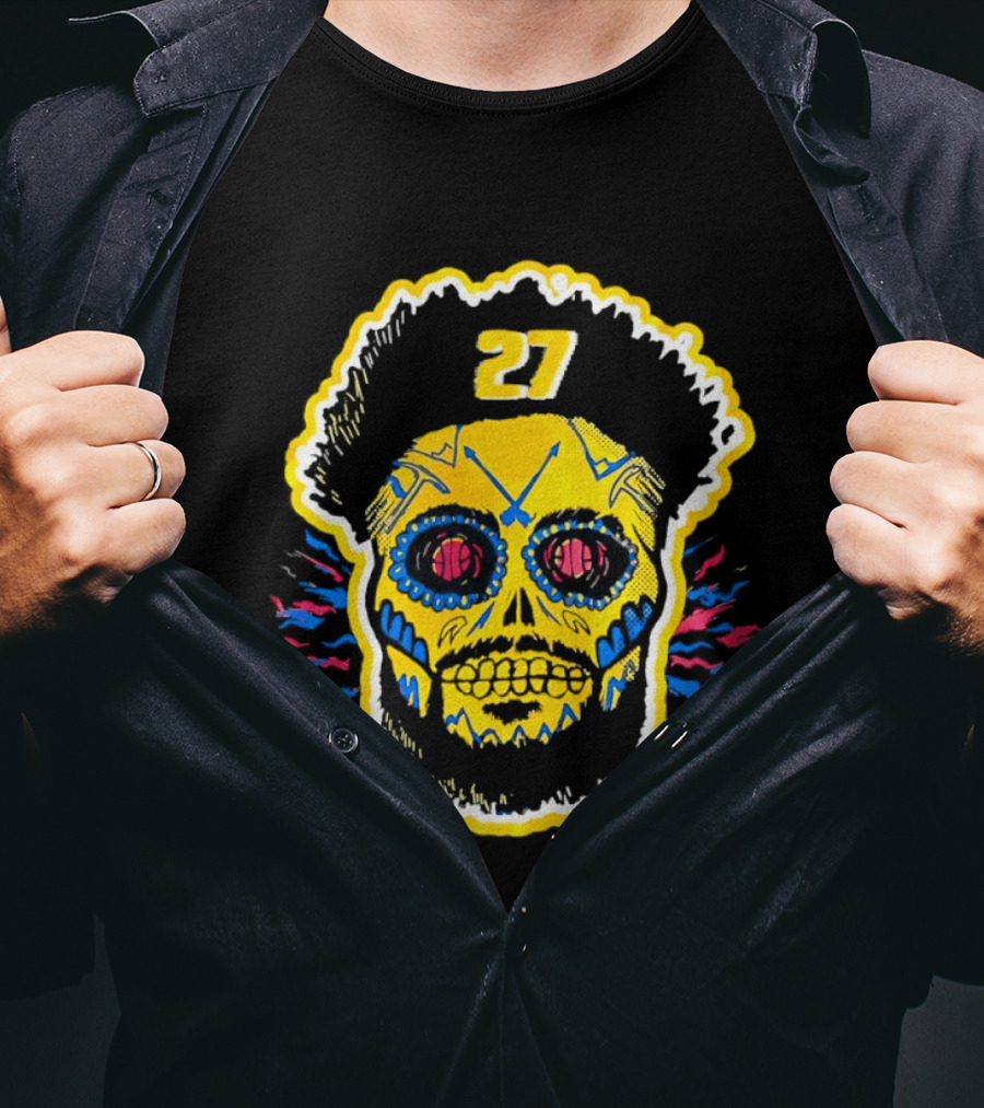 Jamal Murray Sugar Skull 27 Denver Nuggets Basketball T-Shirt