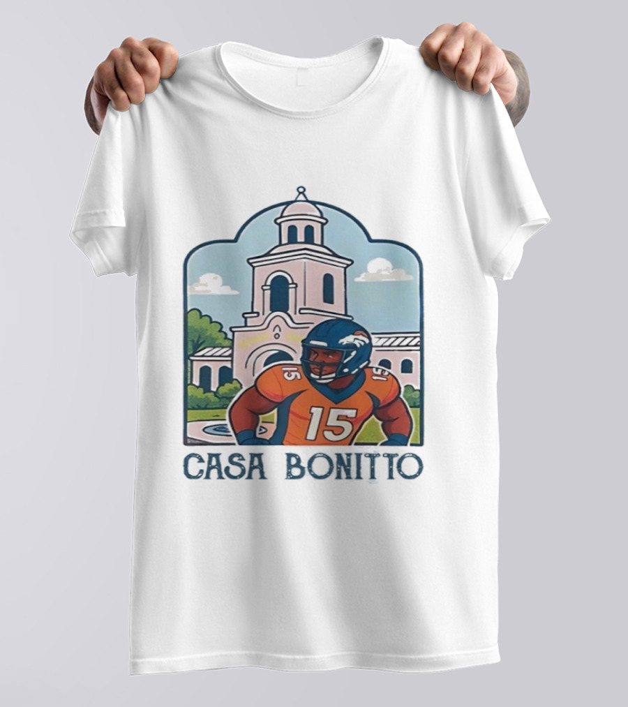 Nik Bonitto 15 Casa Bonitto Denver Broncos NFL Game Day T-Shirt