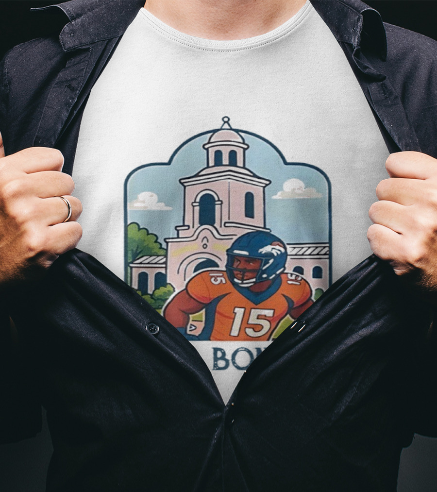 Nik Bonitto 15 Casa Bonitto Denver Broncos NFL Game Day T-Shirt