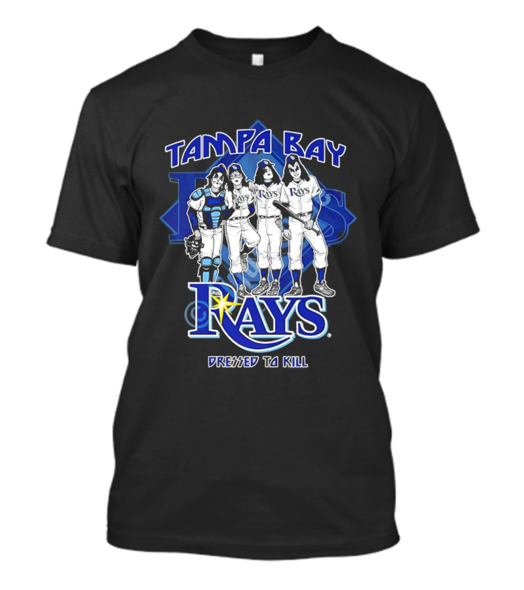 Tampa Bay Rays Dressed To Kill Kiss Collaboration T-Shirt