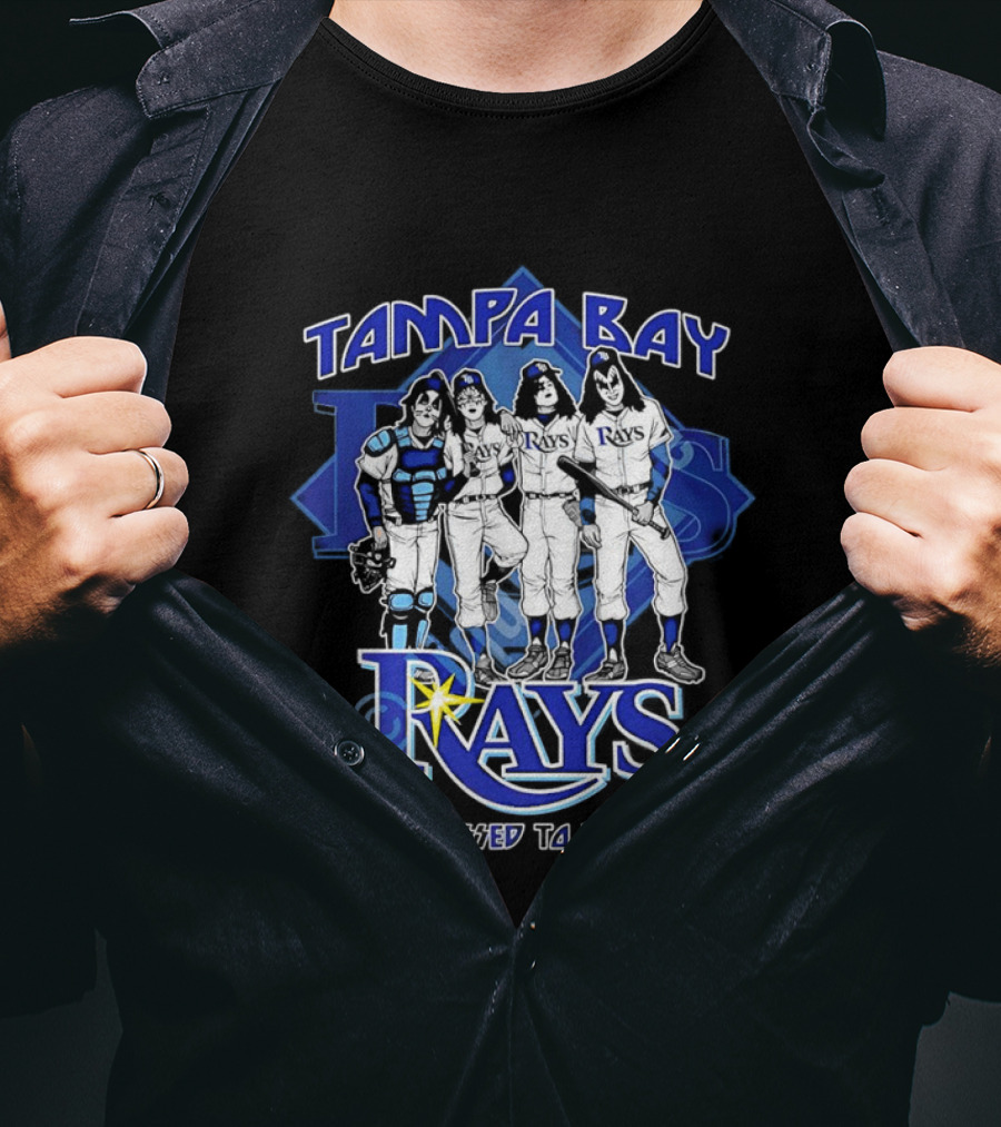 Tampa Bay Rays Dressed To Kill Kiss Collaboration T-Shirt