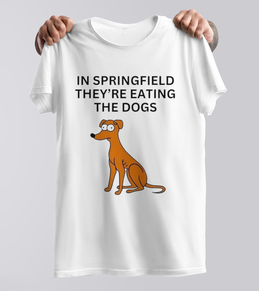 Santa’s Little Helper In Springfield Theyre Eating The Dogs T-Shirt