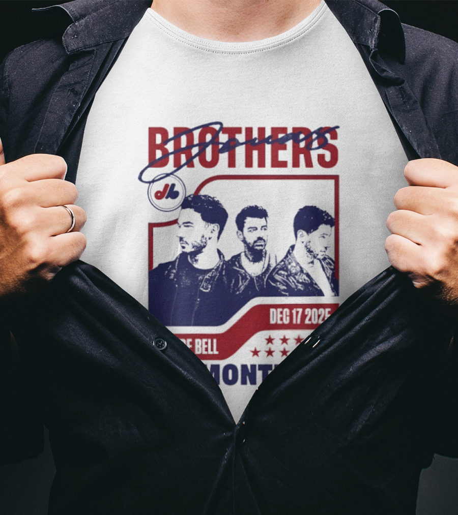 Jonas Brothers Montreal 2025 Centre Bell December 7 Concert Greetings T-Shirt