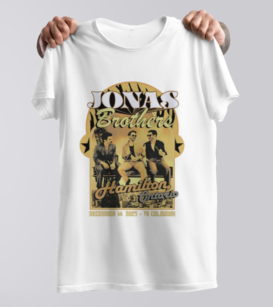 Jonas Brothers Hamilton Ontario December 14 2025 TD Coliseum T-Shirt