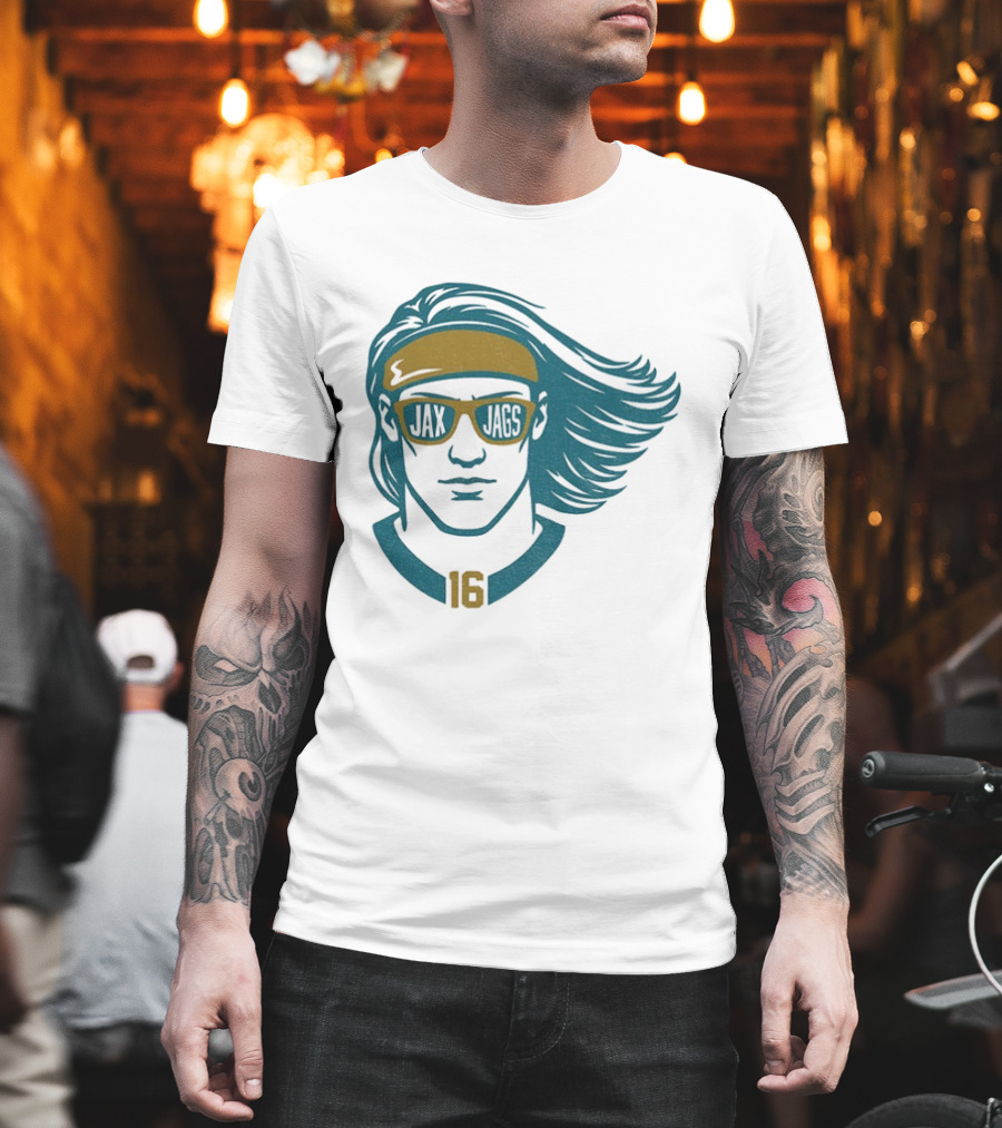 Trevor Lawrence Jax Jags Football Cartoon 16 T-Shirt