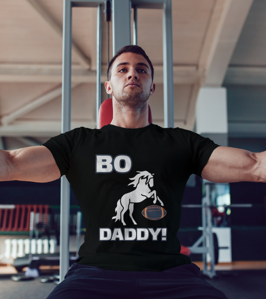 Bo Nix Denver Broncos Football Bo Daddy NFL 2025 Horseball T-Shirt