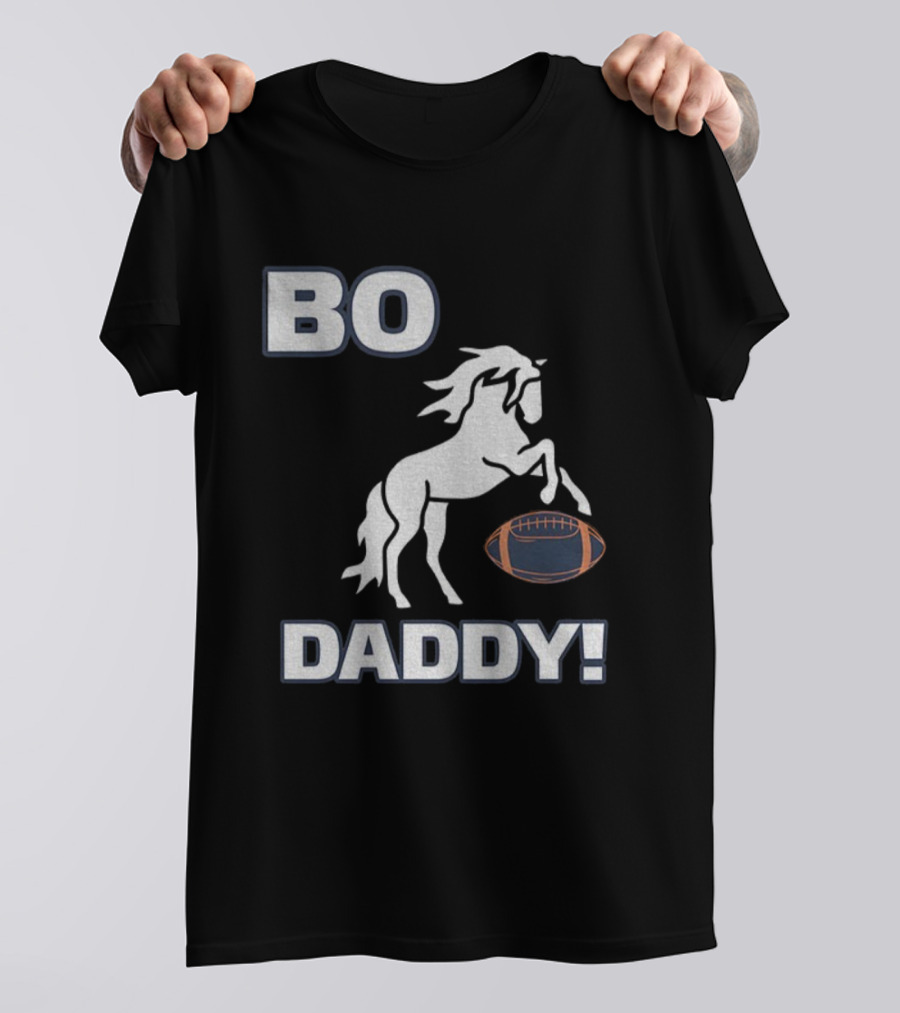 Bo Nix Denver Broncos Football Bo Daddy NFL 2025 Horseball T-Shirt